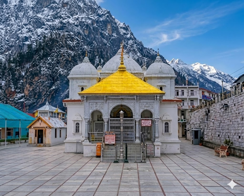 Gangotri Temple and Ganga River